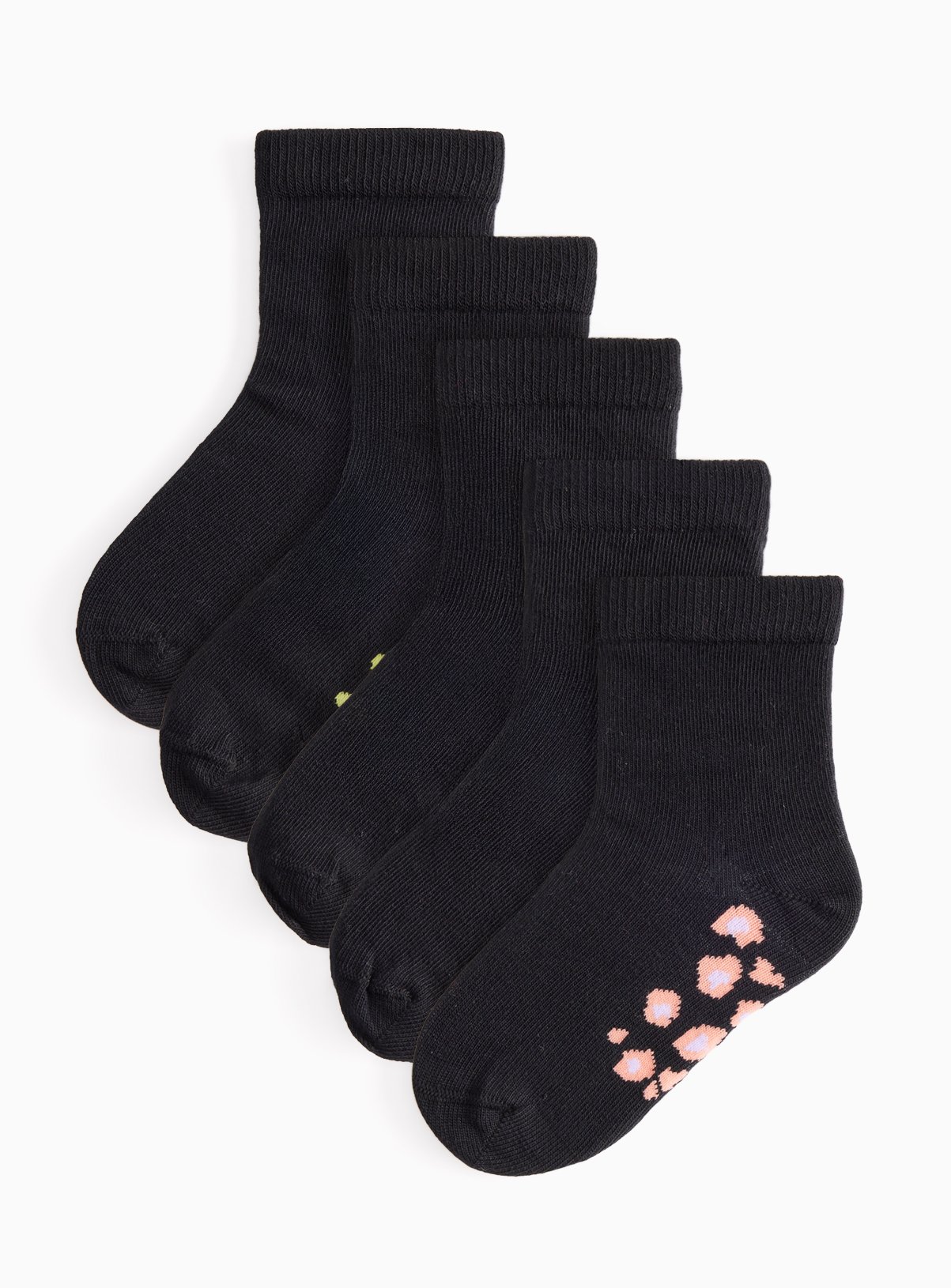 Animal Footbed Ankle Socks 5-Pack  4-6.5 - Image 1 thumbnail